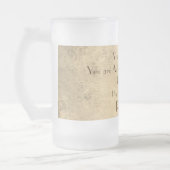 30スタイリッシュユーモアのある歳の誕生日 フロストグラスビールジョッキ (左)