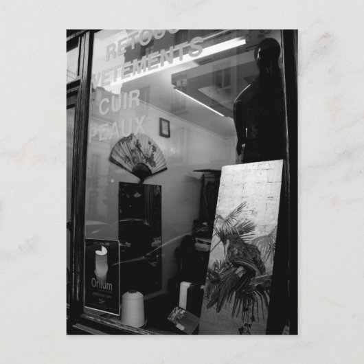 30タールルガッセンディパリ白黒ポストカード ポストカード (正面)