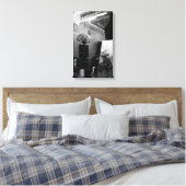 30テルルーガッセンディパリ白黒キャンバス キャンバスプリント (インサイチュ (寝室))