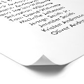 30テーブル席の座席表を見つける ポスター (角)