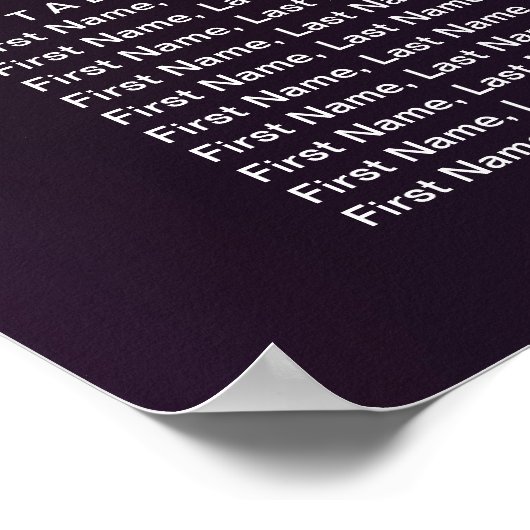 30テーブル水彩フローラ結婚の座席表 ポスター (角)