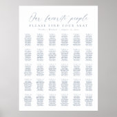 30テーブル私たちお気に入りのの人の座席表 ポスター (正面)