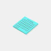 30デイトラッカーライトブルー付箋 ポストイット (アングル)