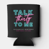 30ネオンブルー&ピンク汚い私に30話す 缶クーラー (裏面)