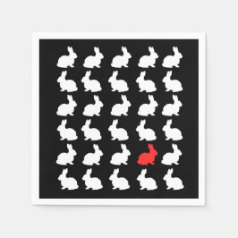 30ハッピーバニーズペーパーナプキン スタンダードカクテルナプキン