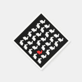 30ハッピーバニーズペーパーナプキン スタンダードカクテルナプキン (角)