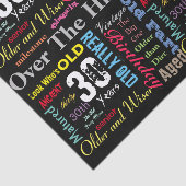 30ハッピーバースデーの落書きスタイル 薄葉紙 (詳細)