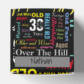 30ハッピーバースデーインGraffitiスタイル フェイバーボックス (上部)