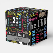 30ハッピーバースデーインGraffitiスタイル フェイバーボックス (裏面サイド)