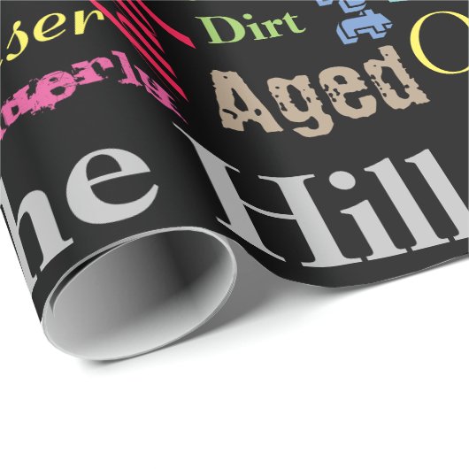 30ハッピーバースデーインGraffitiスタイル ラッピングペーパー (ロールコーナー)