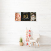 30ハッピーバースデーフォトバナー 横断幕 (インサイチュ)