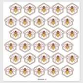 30ハニカムビーふたラベルのセキュリティシール シール (シート)