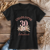 30パーソナライズされたと素晴らしい花 Tシャツ
