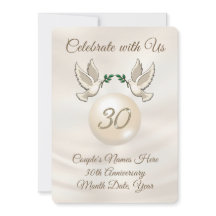 30パーソナライズされた周年結婚招待状