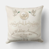 30パーソナライズされた周年記念贈答 クッション (裏面)