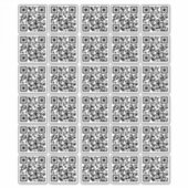 30パーソナライズされた簡単でQRコードシールを作成 シール (正面)