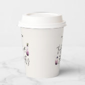 30パープルの誕生日と喉の渇き 紙コップ (左)