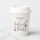 30パープルの誕生日と喉の渇き 紙コップ (裏面)