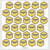 30ビーのロゴのふたラベルのカスタムカットシール シール (シート)