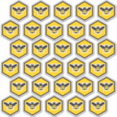 30ビーのロゴのふたラベルのカスタムカットシール シール (正面)