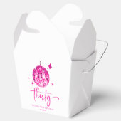 30ピンクディスコボール30歳の誕生日パーティー フェイバーボックス (オープン)