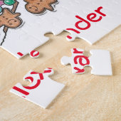 30ピース　名前入　ミーアキャット　クリスマス　 ジグソーパズル (側面)