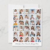 30フォトコラージュ自分のグリーティングカードを追加 (正面)