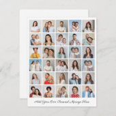 30フォトコラージュ自分のグリーティングカードを追加 (正面/裏面)