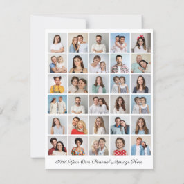 30フォトコラージュ自分のグリーティングカードを追加