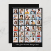 30フォトコラージュ自分のグリーティングカードを追加 (正面/裏面)