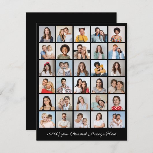 30フォトコラージュ自分のグリーティングカードを追加 (正面/裏面)