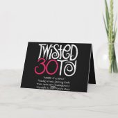 30ブラックカードでツイスト カード (裏面)