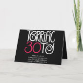 30ブラックカードで最高 カード (裏面)