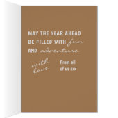 30モダンハッピーバースデーフォトコラージブルー (内側 (右))