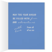 30モダンハッピーバースデーフォトコラージブルー (内側(右))