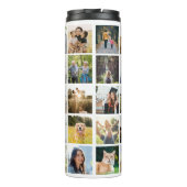 30モダンパーソナライズされた枚のコラージュ タンブラー (裏面)