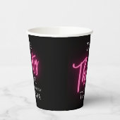 30モダン歳で30歳の誕生日のパーティーをカスタム見る 紙コップ (左)