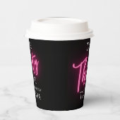 30モダン歳で30歳の誕生日のパーティーをカスタム見る 紙コップ (左)