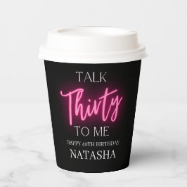 30モダン歳で30歳の誕生日のパーティーをカスタム見る 紙コップ