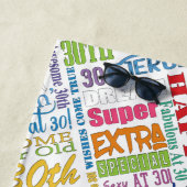 30ユニーク歳の特別誕生日パーティープレゼント ビーチタオル (インサイチュ)