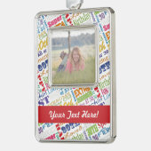 30ユニーク歳の誕生日パーティーの贈パーソナライズされたり物 シルバープレートフレームオーナメント (左)