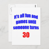 30人が30歳になる ポストカード (正面/裏面)
