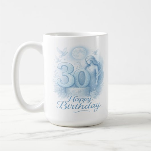 30人の女神:天の誕生日マグ コーヒーマグカップ (左)