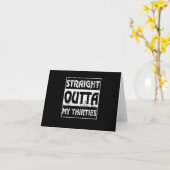 30代からいきなり40歳誕生日おもしろグッズ カード (黄色い花)