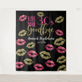 30代とのキスを写真で永遠に バーチャルパーティーの小道具 タペストリー (正面)