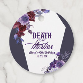 30代の死のフローラ40歳のパーティー フェイバータグ