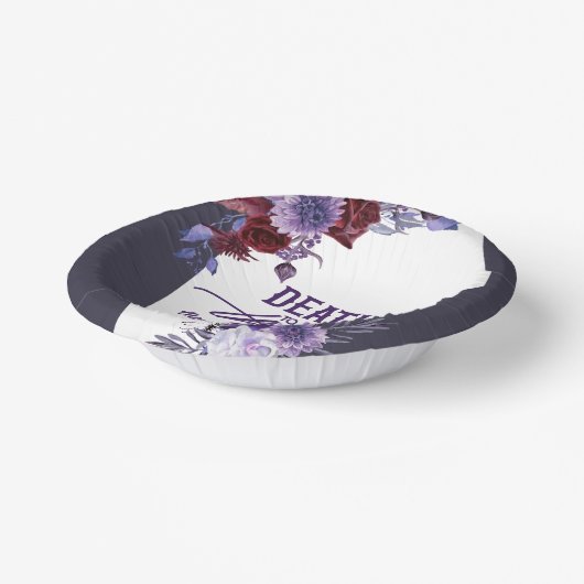 30代の死のフローラ40歳のパーティー ペーパーボウル (傾斜あり)