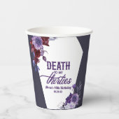 30代の死のフローラ40歳のパーティー 紙コップ (正面)