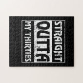 30代の誕生日おもしろいストレート ジグソーパズル (横)