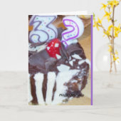 30代の誕生日カード カード (黄色い花)